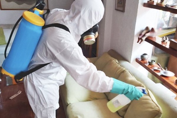 sanitización en hotel