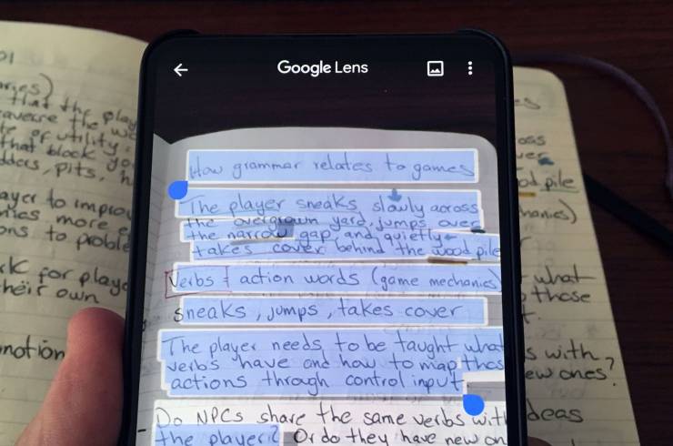 Google Lens ya permite copiar notas a mano y mandarlas a la computadora