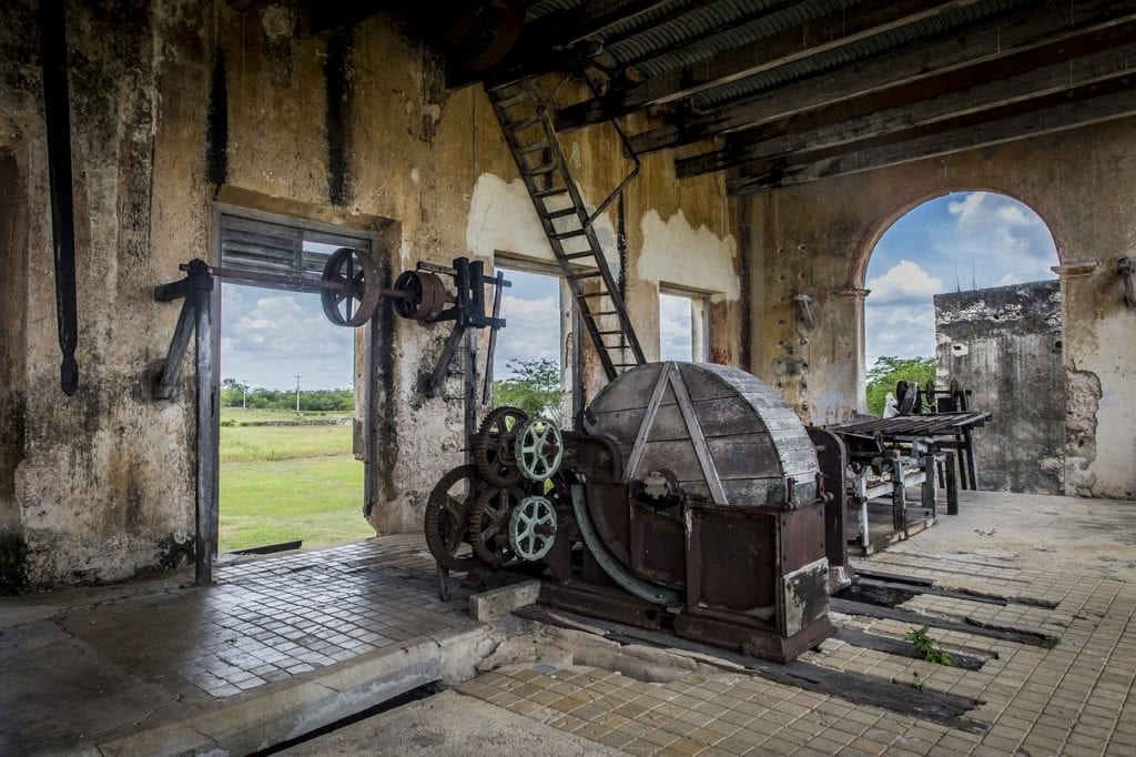 Hacienda donde se trabajaba el henequén