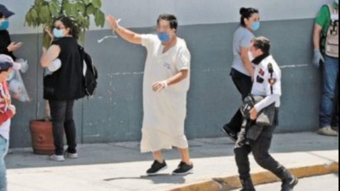 Paciente escapa hospital Covid-19