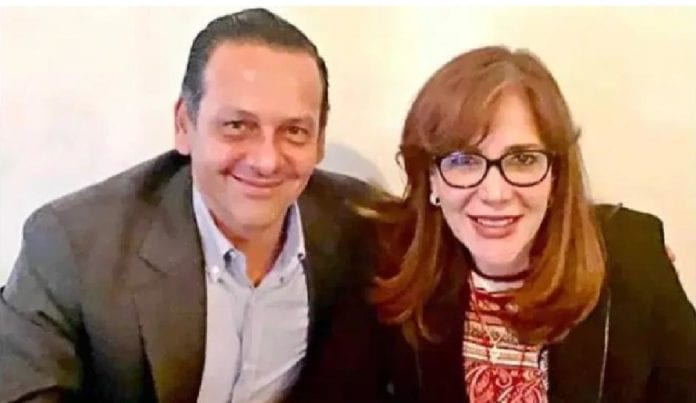 Yeidckol Polevnsky y el empresario, quien también hizo negocios con Borge