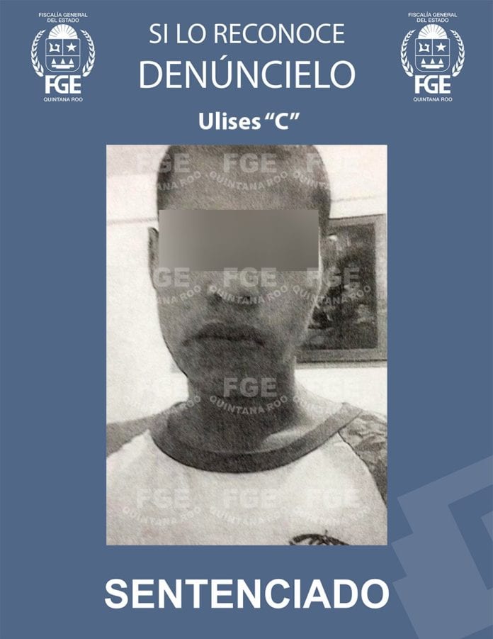 Dictan sentencia a asesino en Cozumel