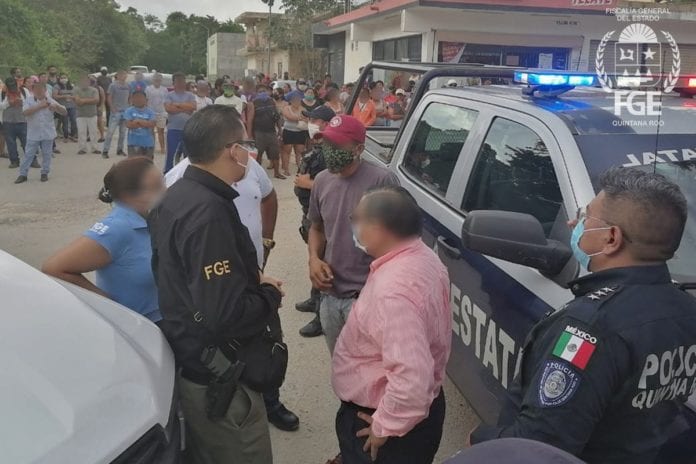 Fiscales del ministerio público apoyados por policías de investigación y estatales recuperaron y aseguraron los terrenos