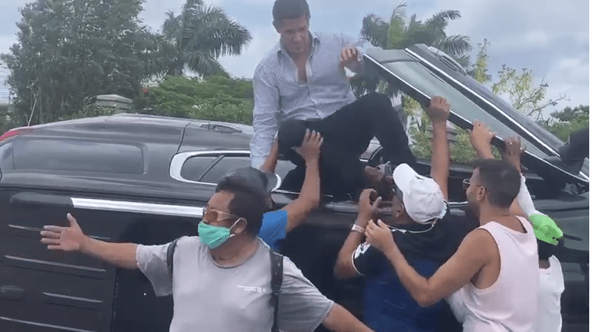 Se fugó ‘Lito’ Joaquín después de volcar en Cozumel