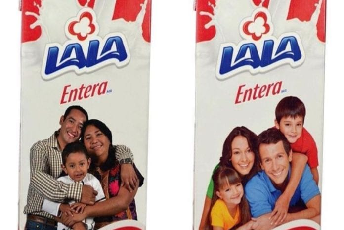 Envases de leche Lala