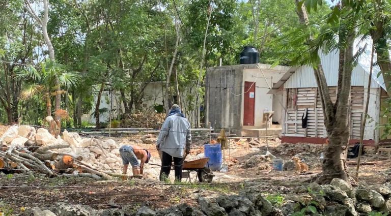 Asentamiento irregular en Cancún