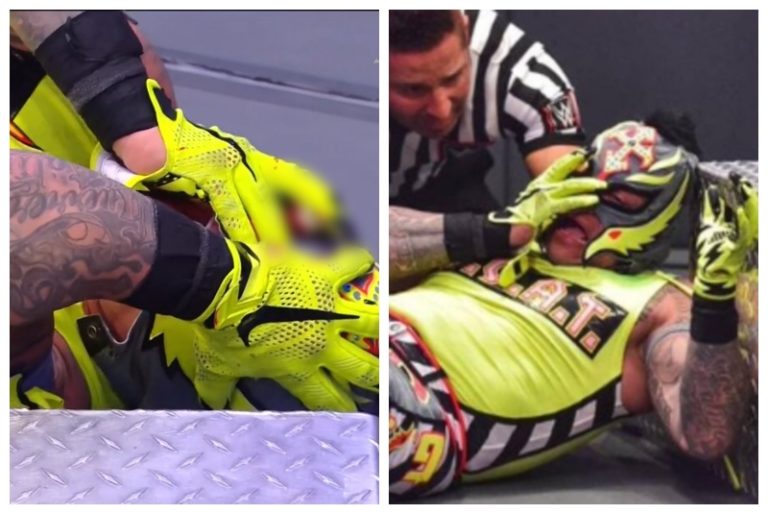 Video: ¡Rey Mysterio ‘pierde el ojo’ tras enfrentamiento con Seth Rollins!