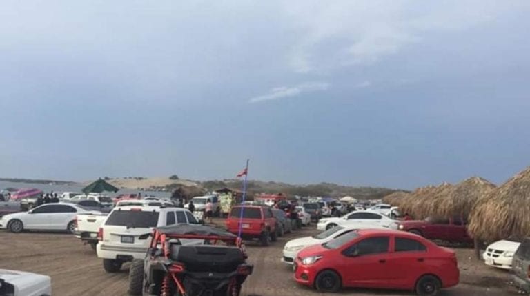 Playas de Guasave, Sinaloa lucieron llenas en plena pandemia
