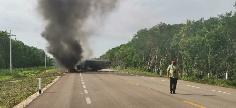 Video: Morelense hace corrido de jet con droga que cayó en Carrillo Puerto
