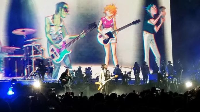 Hoy podrás disfrutar de un concierto de Gorillaz