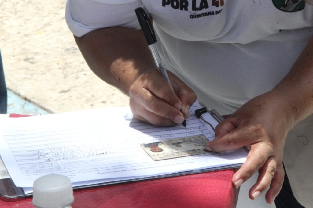 “La meta es recolectar 48 mil 800 firmas en todo el Estado, estamos dividiendo las metas por Distrito Federal”, dijo.