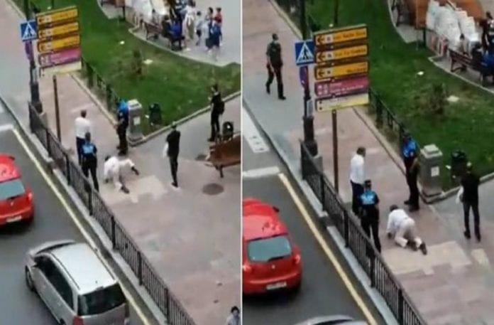 Turista finge ser perro para no usar cubrebocas