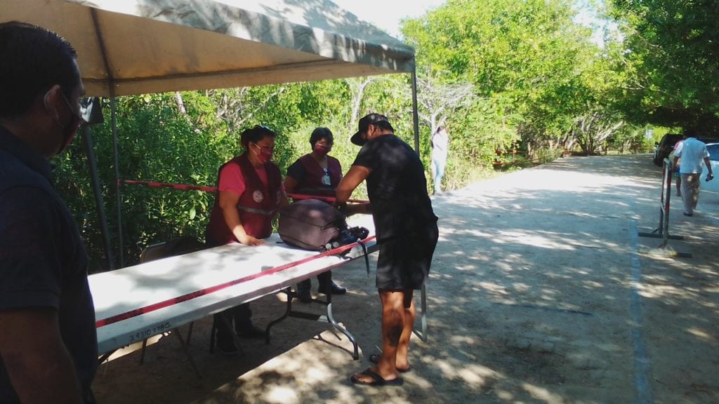 Filtros en accesos al mar