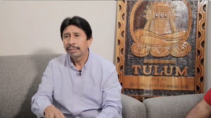 Víctor Mas Tah, presidente municipal de Tulum.