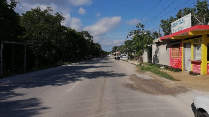 Baleado en tienda de abarrotes