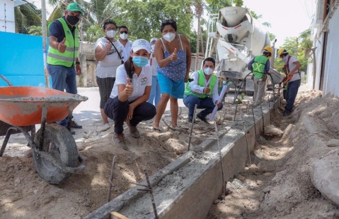 Supervisan los avances en las obras en el municipio de Puerto Morelos