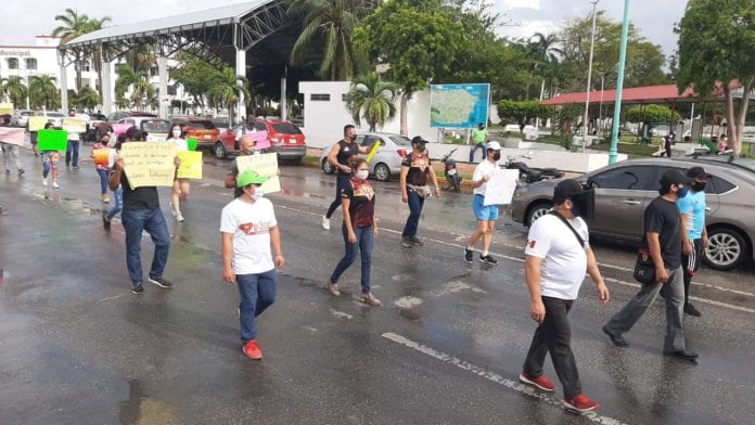 protesta en Chetumal