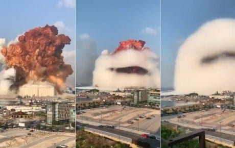 ‘Hongo’ formado por explosión en Beirut recuerda tragedia en Hiroshima