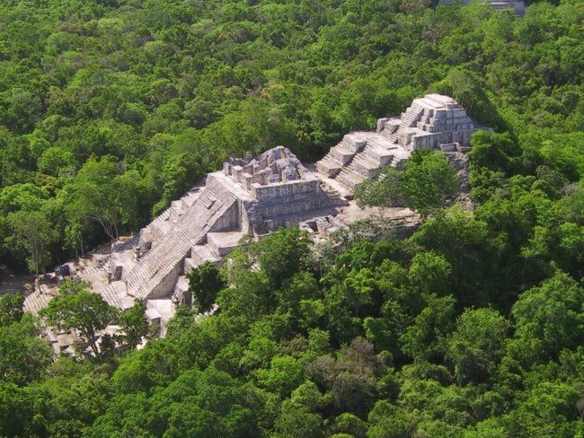 Ruinas de Calamul, Campeche, en la zona maya