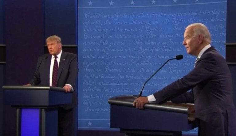 Insultos y ataques personales, lo más destacado del debate entre Trump y Biden