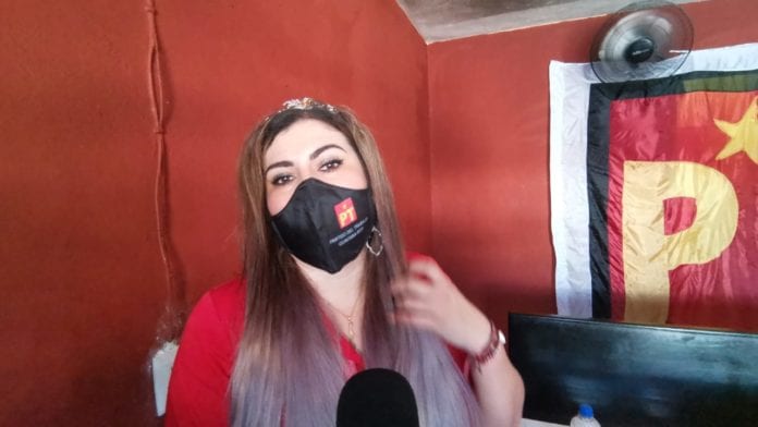 Irelda Patricia Casados Pajín, comisionada nacional del PT.