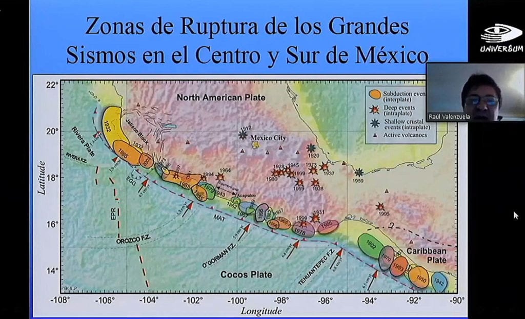 Raúl Valenzuela Wong, investigador del Instituto de Geofísica (IGf) de la UNAM, señaló: “Ciertamente tenemos dos experiencias muy amargas desde la perspectiva de la Ciudad de México, dos 19-S: 1985 y 2017; sin embargo, el pasado 23 de junio tuvimos ya un sismo muy importante en Oaxaca, no de las mismas consecuencias que el de los sismos de septiembre, pero tenemos otros ejemplos ocurridos en meses distintos”, indicó.