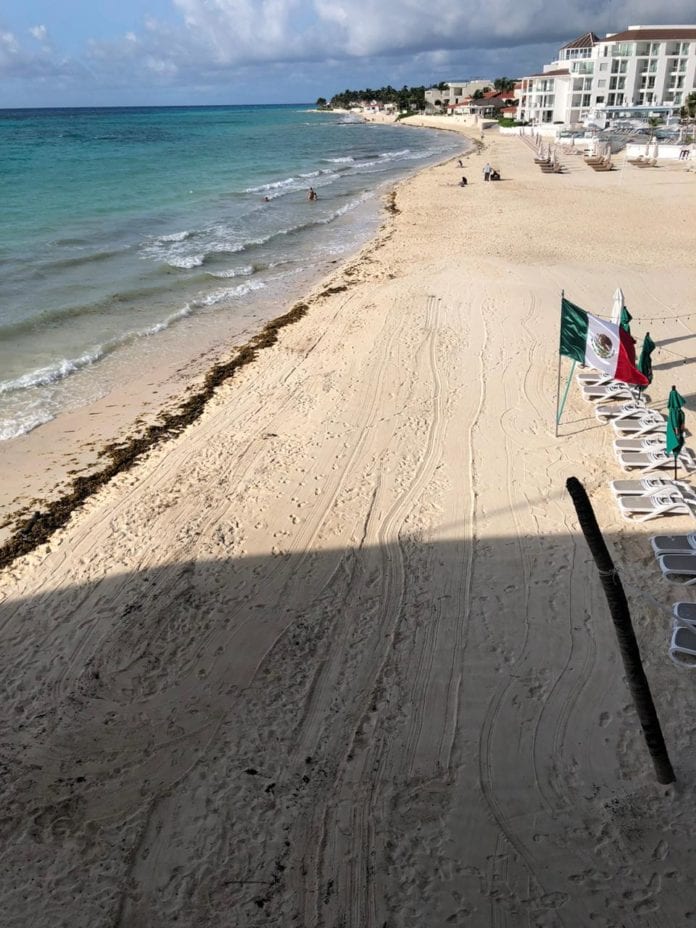 playas de Cancún sin sargazo