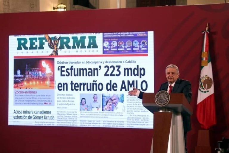 ‘Pasquín inmundo’ tacha AMLO a Reforma por publicar presunto desfalco en Macuspana