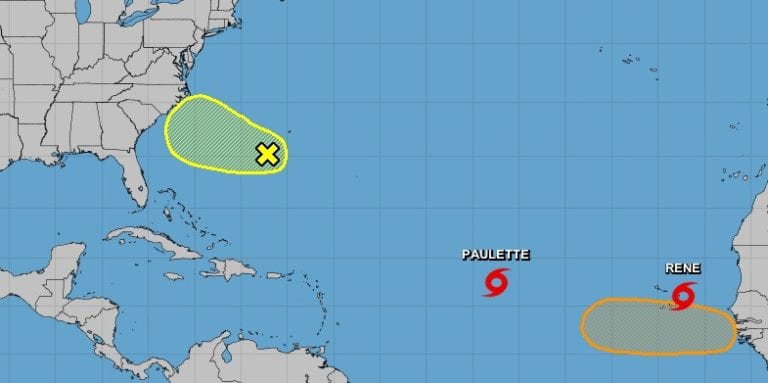 Cerca de las costas de África, la depresión tropical 18 ya ha evolucionado a Tormenta Tropical “René”. Por su gran distancia de las costas del país, no representa riesgo para Quintana Roo.