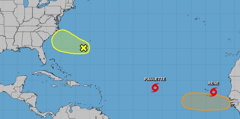 Cerca de las costas de África, la depresión tropical 18 ya ha evolucionado a Tormenta Tropical “René”. Por su gran distancia de las costas del país, no representa riesgo para Quintana Roo.