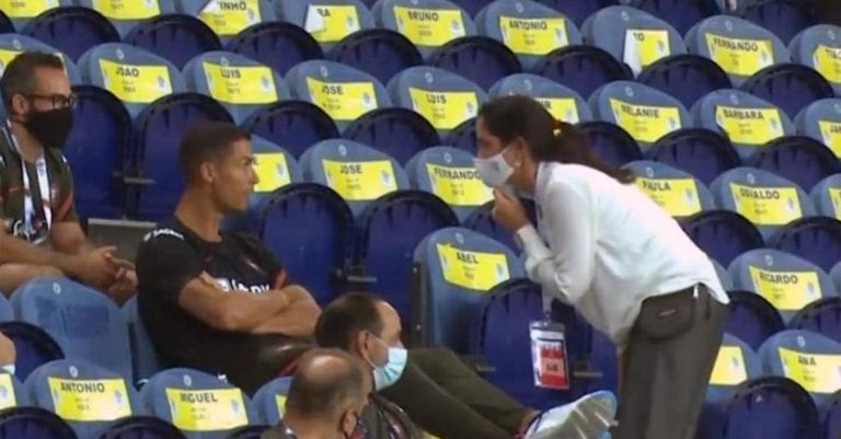 Piden a Cristiano Ronaldo que use cubrebocas