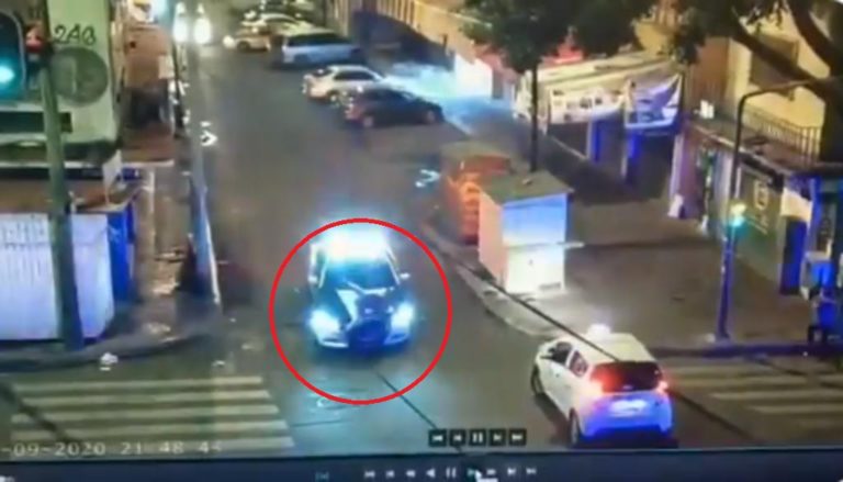 Video: Patrulla atropella a un ladrón cuando emprendía la huida tras un asalto
