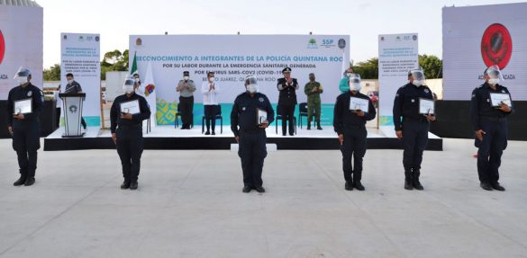 Reconoce Carlos Joaquín la labor de policías durante la contingencia