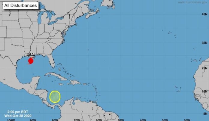 Se monitorea un sistema de baja presión que se ha formado en el Mar Caribe