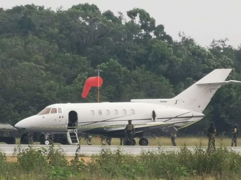 Aterriza avión sospechoso en Chetumal; se especula es un ‘narco jet’