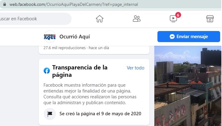 Una página de Facebook que es un “clon” de Aquí Noticias (utiliza el mismo nombre y logo con el fin de suplantar a esta página web) subió un video en contra de Carlos Mimenza.