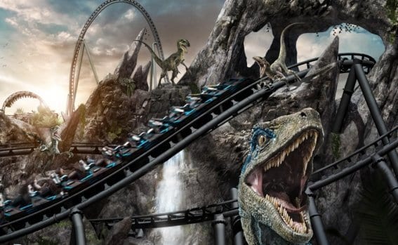 Así luce la nueva montaña rusa más rápida del mundo, inspirada en Jurassic World