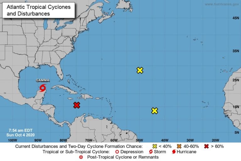 Tormenta Gamma ya abandona Quintana Roo, pero se acerca una onda tropical