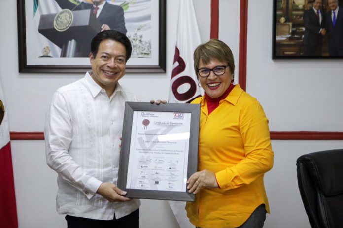 Destaca Mario Delgado los logros del Ayuntamiento de Solidaridad que encabeza Laura Beristain Navarrete