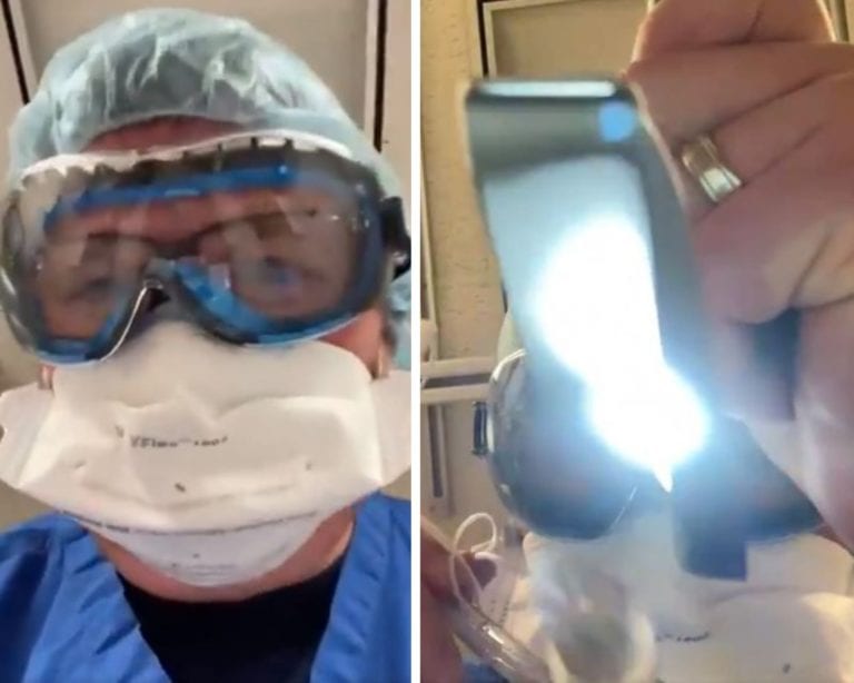 Video: Médico simula una intubación para generar conciencia sobre el Covid-19