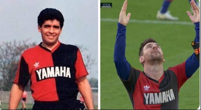 Mira el homenaje que rindió Lionel Messi al fallecido Diego Armando Maradona