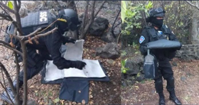 Una mujer encontró un artefacto explosivo en el jardín de su vivienda; llamó a la Policía para que lo resguardara