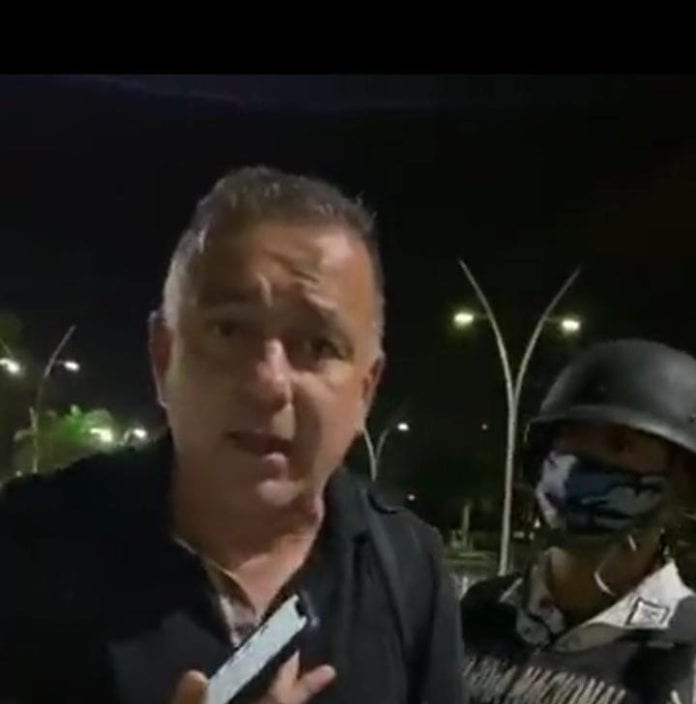 Mimenza al ser detenido en Mérida.