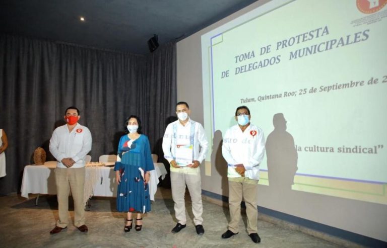 Toman protesta a Javier Aranda Meneses como delegado del Sindicato Fidel Velázquez en Tulum