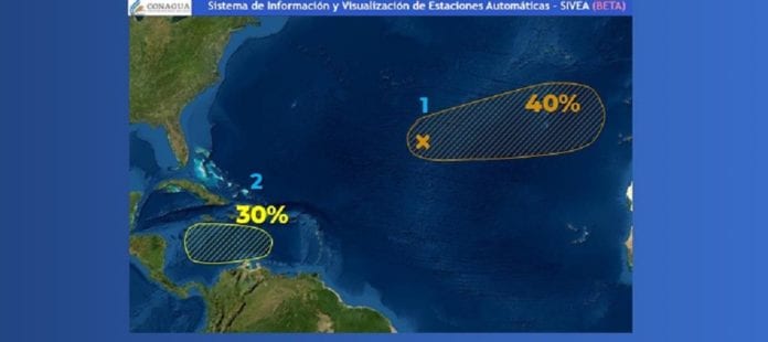 Cancún, Quintana Roo.- Autoridades de Protección Civil advierten que se mantienen vigiladas dos zonas de baja presión localizadas en el Atlántico y Caribe; ambas con probabilidad de desarrollo ciclónico. En un comunicado, la Coordinación Estatal de Protección Civil de Quintana Roo, dijo que 