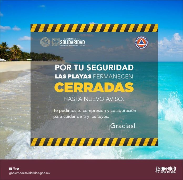 Cerradas hasta nuevo aviso las playas de Solidaridad