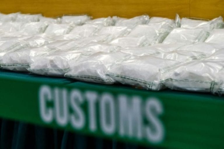 Incautan en Hong Kong más de media tonelada de metanfetaminas provenientes de México