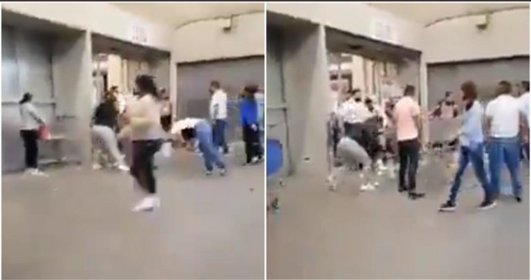 Tremendo zafarrancho se armó en una tiendas Walmart en Edomex. Todo quedó grabado. Mira los lamentables hechos