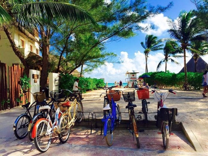 bicicletas en Playa del Carmen