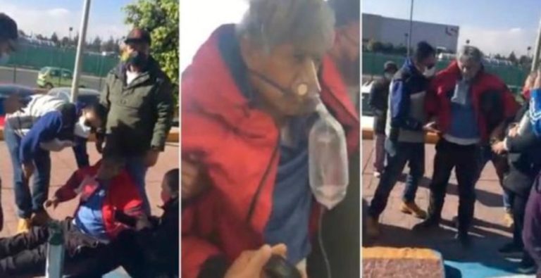 A un anciano con Covid-19 le fue negada la atención en un hospital. Todo el lamentable suceso fue captado por las cámaras. Mira las imágenes
